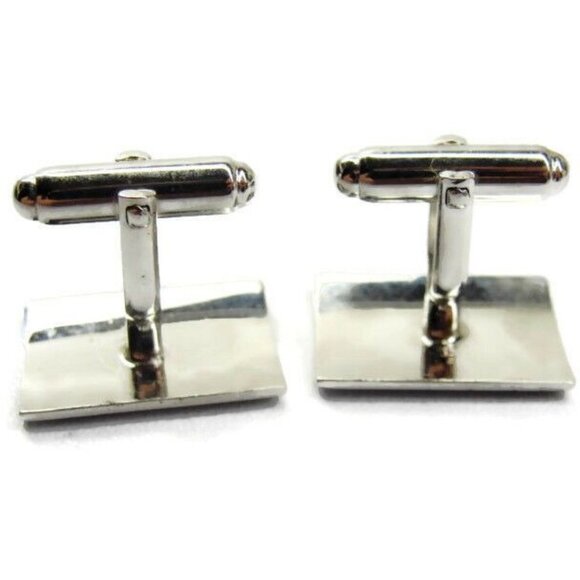 "F" Monogram Anson Cufflinks Vintage Sterling Silver 925 Patina Tux Shirt Dress - Picture 6 of 9